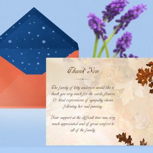 How to Address, Sign, and Write Funeral Thank You Cards