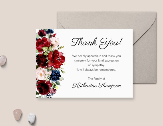 How to Address Thank You Cards for a Funeral