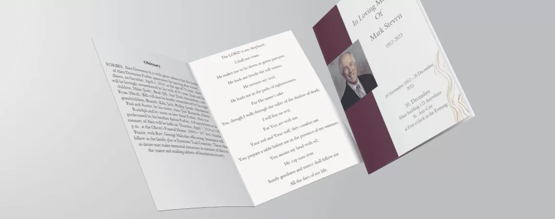 Editable Obituary Template for Mother or Father (Download & Customize)
